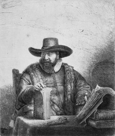 Cornelius Claesz Anslo (1592-1646) 1640 von Rembrandt van Rijn